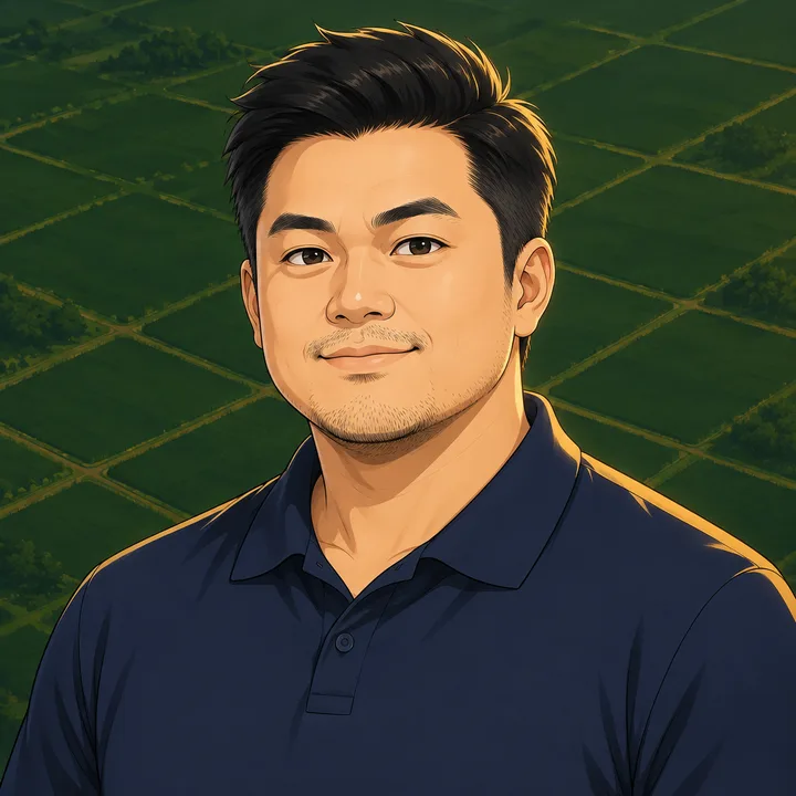 Illustrated portrait of Jensen Kho